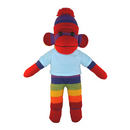 Soft Plush Rainbow Sock Monkey with Tee-18