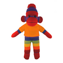 Soft Plush Rainbow Sock Monkey with Tee-11