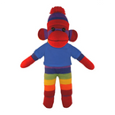 Soft Plush Rainbow Sock Monkey with Tee-17