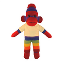 Soft Plush Rainbow Sock Monkey with Tee-14
