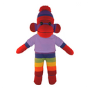 Soft Plush Rainbow Sock Monkey with Tee-9
