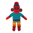 Soft Plush Rainbow Sock Monkey with Tee-15