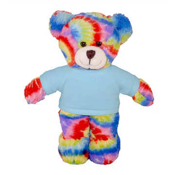 Soft Plush Tie Dye Teddy Bear with Tee