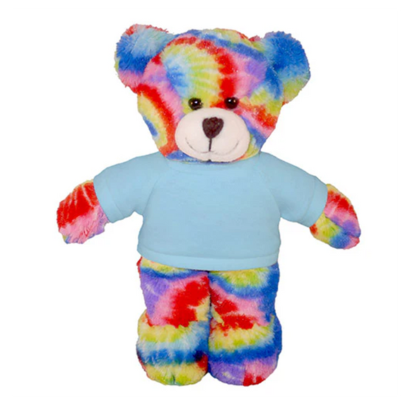 Soft Plush Tie Dye Teddy Bear with Tee