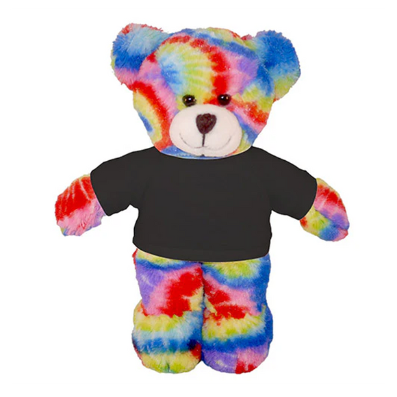 Soft Plush Tie Dye Teddy Bear with Tee