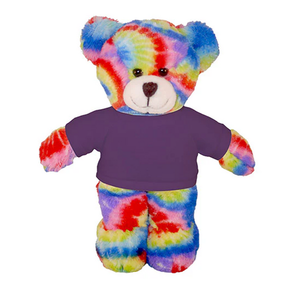 Soft Plush Tie Dye Teddy Bear with Tee