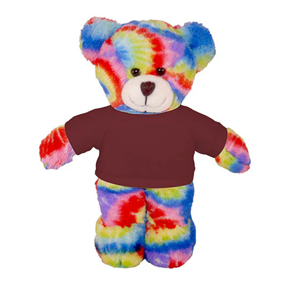 Soft Plush Tie Dye Teddy Bear with Tee