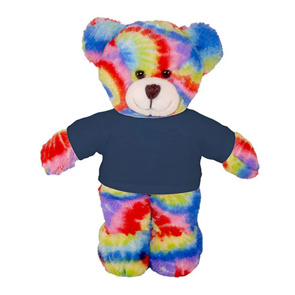Soft Plush Tie Dye Teddy Bear with Tee