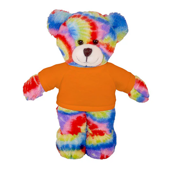 Soft Plush Tie Dye Teddy Bear with Tee