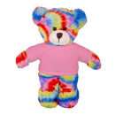Soft Plush Tie Dye Teddy Bear with Tee-10
