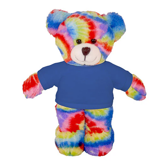 Soft Plush Tie Dye Teddy Bear with Tee