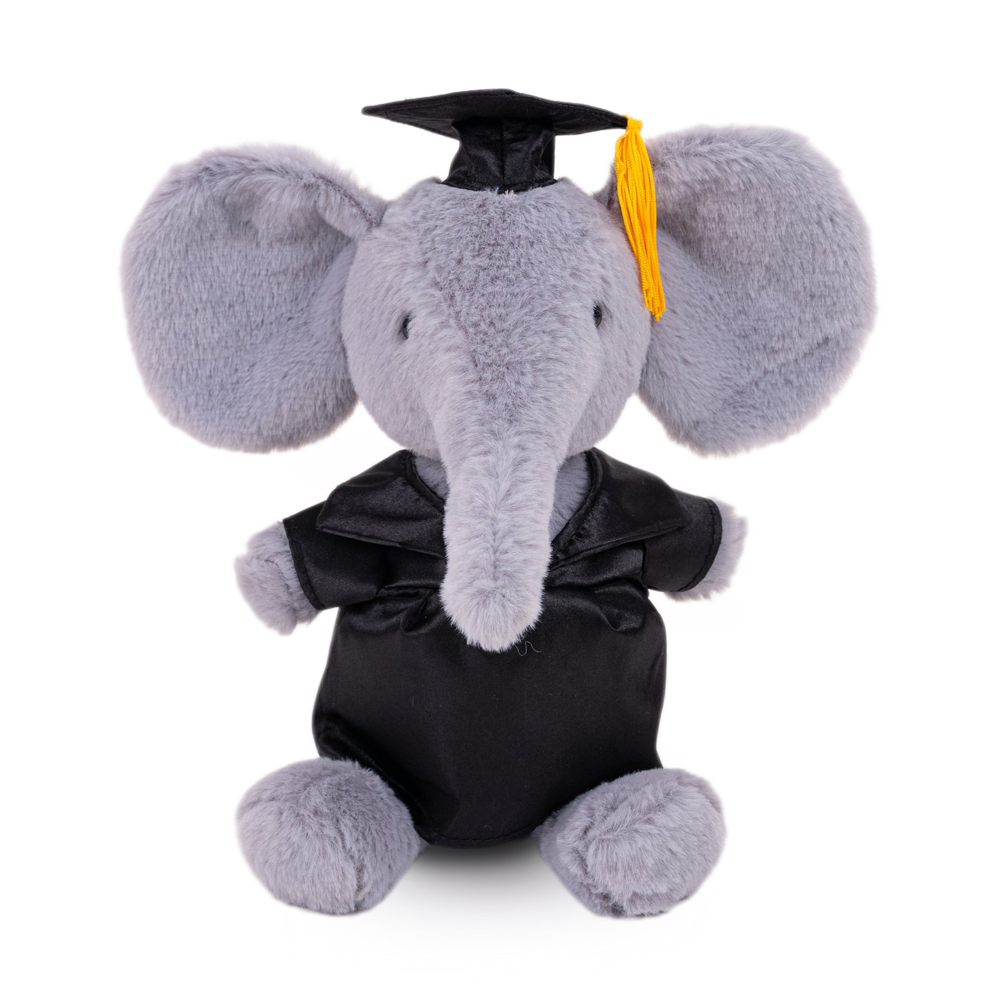 Graduation Elephant Plush with Cap &  Gown – 9”