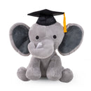 Graduation Elephant Plush with Cap &  Diploma 10"-1