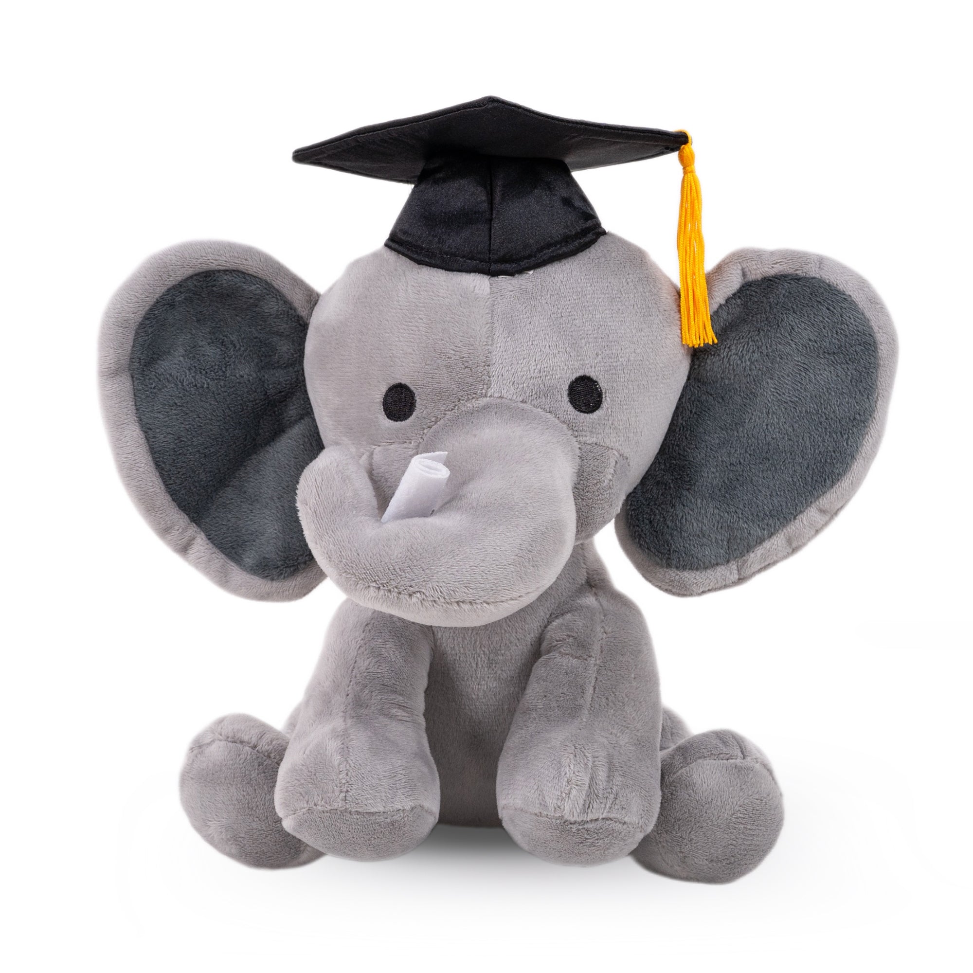 Graduation Elephant Plush with Cap &  Diploma 10"