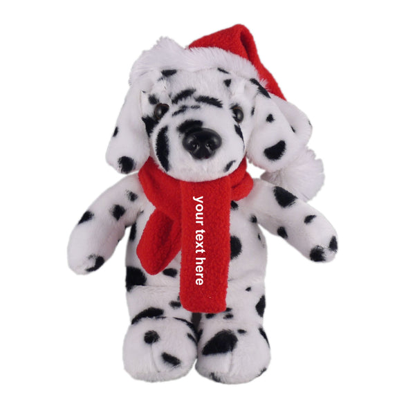 Christmas Animals with Customizable Scarf Dalmatian 12"