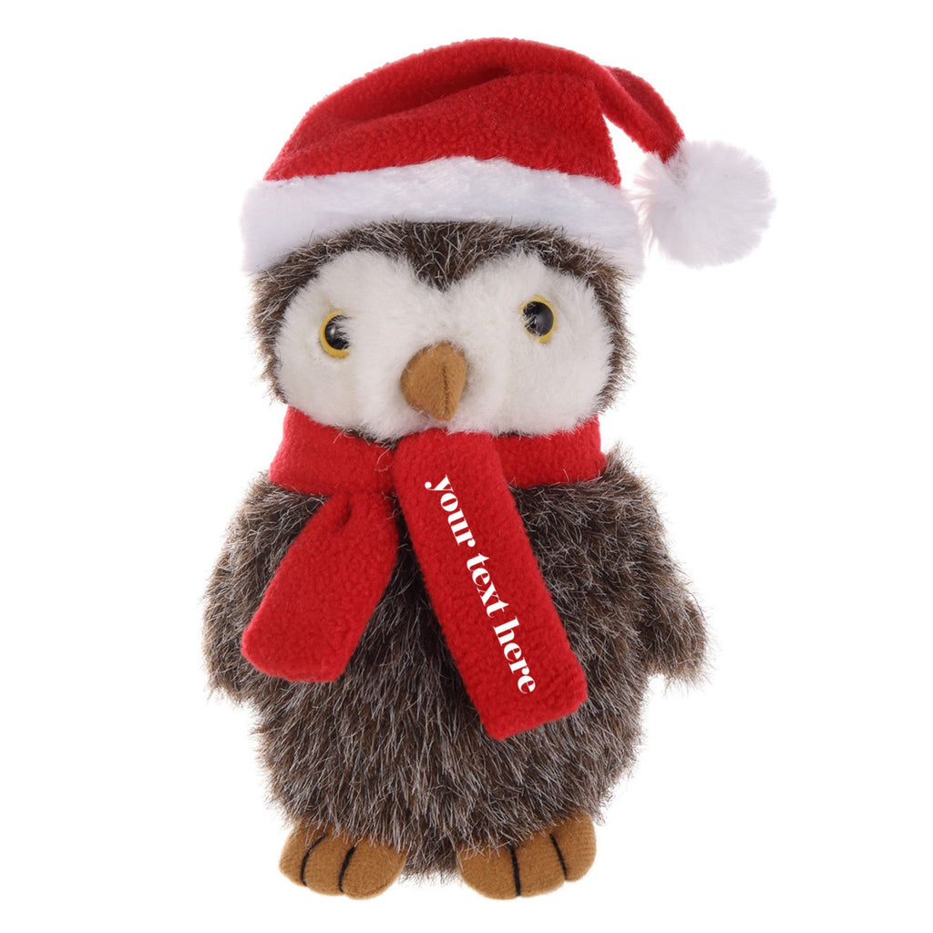 Christmas Owl with Scarf 12"