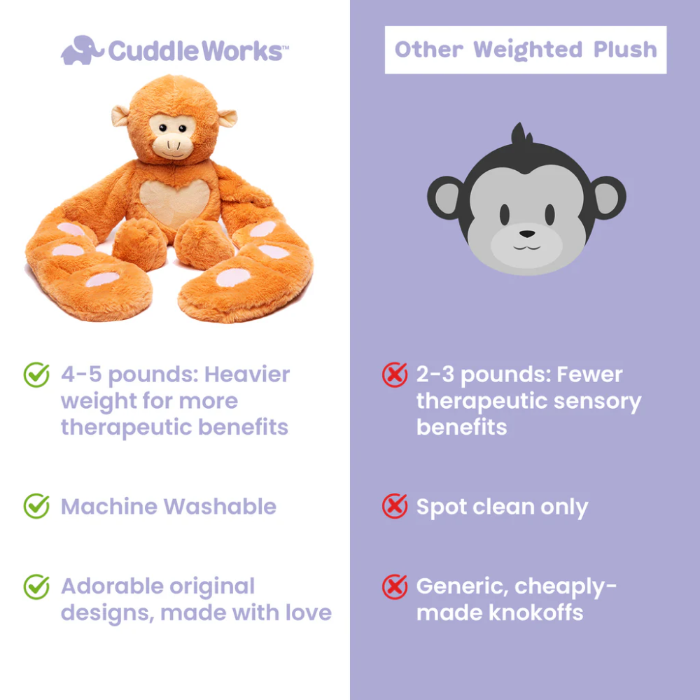 Weighted Plush Monkey Hugger