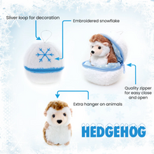 Zip Up Snowball Hedgehog Plush Toy Specification, Featuring a Soft, Plush Design That Zips Into a Snowball by Plushland.