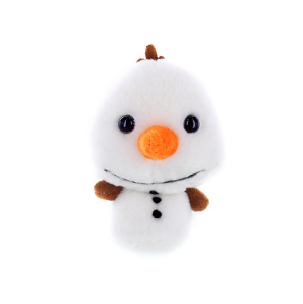 Sitting  Snowball Snowman Plush Toy, Featuring a Soft, Plush Design That Zips Into a Snowball by Plushland.