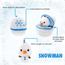 Zip Up Snowball Snowman Plush Toy Specification, Featuring a Soft, Plush Design That Zips Into a Snowball by Plushland.