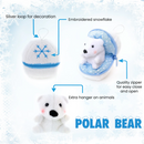 Zip Up Snowball Polar Bear Plush Toy Specification, Featuring a Soft, Plush Design That Zips Into a Snowball by Plushland.