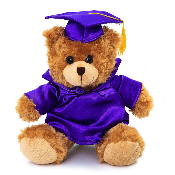 Graduation Mocha Bear 12"