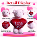 "animal with love you heart plush toy gift featuring soft teddy bear heart – 8 inch by Plushland"