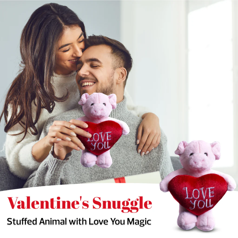 "animal with love you heart plush toy gift featuring soft teddy bear heart – 8 inch by Plushland"