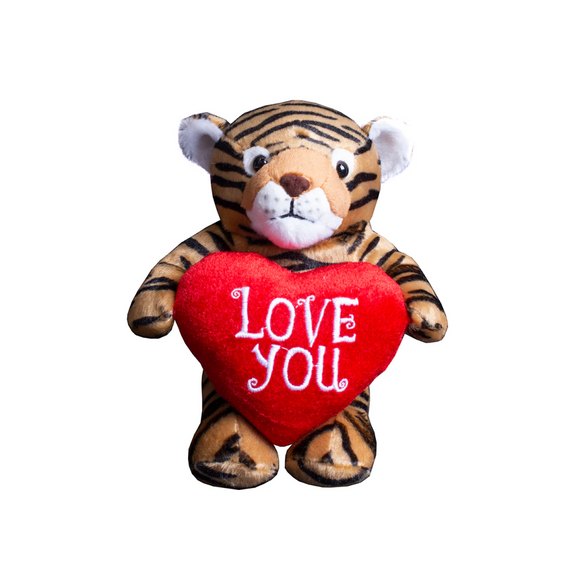 "animal with love you heart plush toy gift featuring soft teddy bear heart – 8 inch by Plushland"