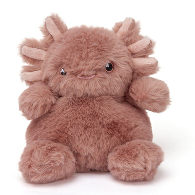 Pink weighted axolotl Bitty Bud plush
