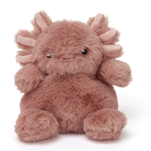 Pink weighted axolotl Bitty Bud plush
