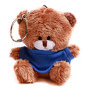 Brown Qbeba Bear Keychain with Tee 4"-9