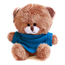 Brown Qbeba Bear Keychain with Tee 4"-5