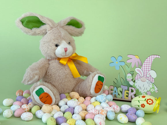 Long Ear Flower/Carrot Bunny 9"