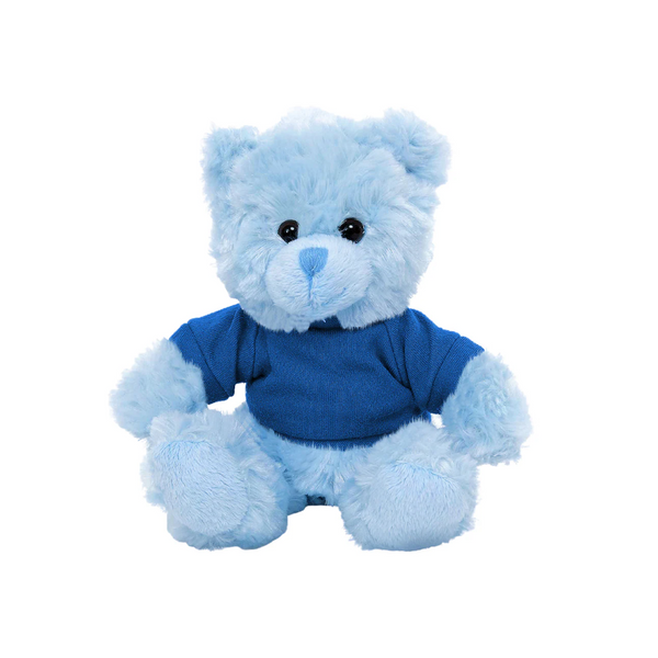 Blue Teddy Bear Stuffed Animal Personalized Shirt 11 Inches