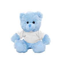 Blue Teddy Bear Stuffed Animal Personalized Shirt 11 Inches