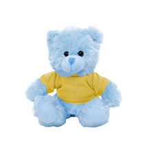 Blue Teddy Bear Stuffed Animal Personalized Shirt 11 Inches