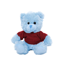 Blue Teddy Bear Stuffed Animal Personalized Shirt 11 Inches