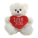 Valentine Cream Bear 6"-1