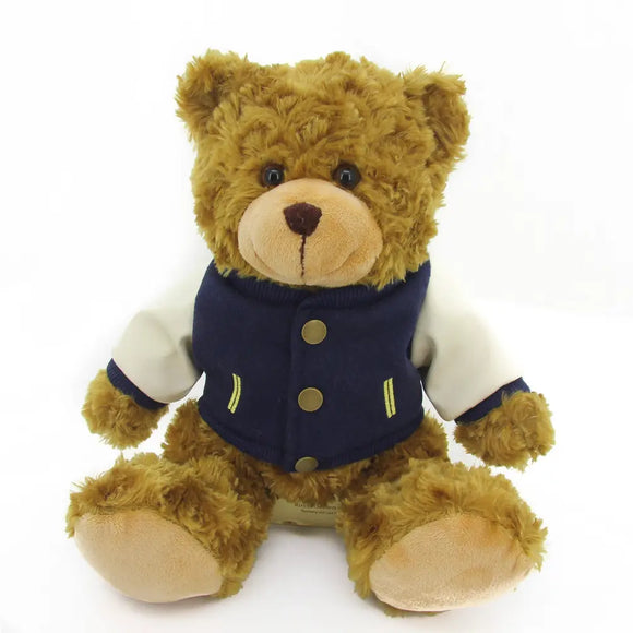Mocha Bear 11" with Varsity Jacket