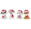 Sitting Xmas Pawpal Beagle, Husky, Dalmatian, Labrador Plush Toy, Featuring a Festive Holiday Design by Plushland.