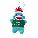 Green Sock Monkey Keychain with Tee 4"-12
