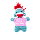 Pink Green Sock Monkey Keychain With Tee 4 Inch – Sweet Mini Buddy With Soft Arms | Plushland