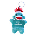 Teal Green Sock Monkey Keychain With Tee 4 Inch – Stylish Companion With Soft Texture | Plushland