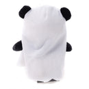 Back view of Halloween Panda Plush Toy showcasing the ghost costume details