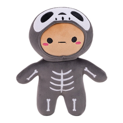 Halloween Skeleton Plush in a front-facing pose wearing a skeleton costume
