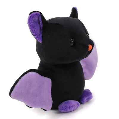Halloween Bat Plush 6" featuring purple wings in a side-facing pose