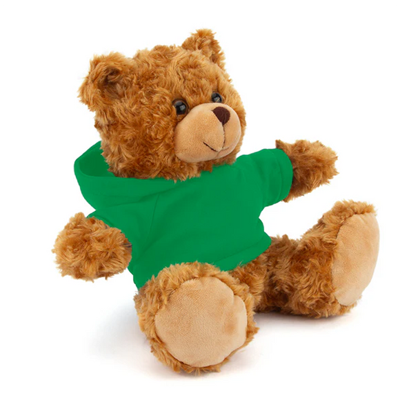 Customized Mocha Bear with Hoodie 11"