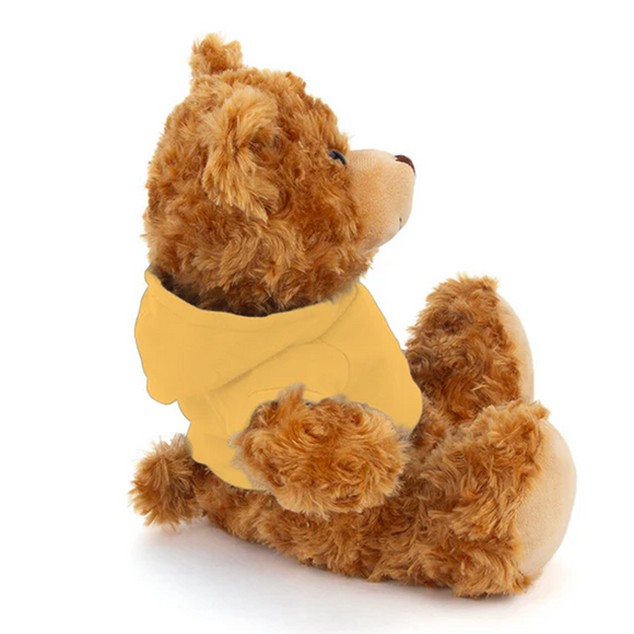 Customized Mocha Bear with Hoodie 11"
