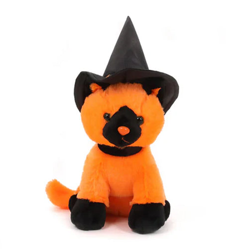 Halloween Witch Cat Orange 7"